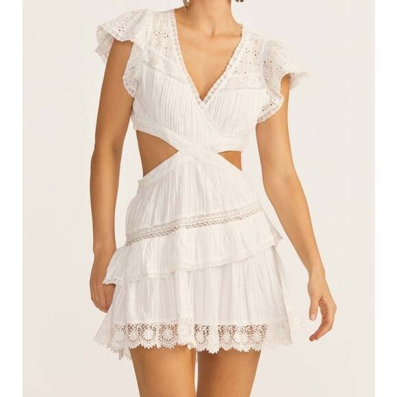 LoveShackFancy Audrina Dress True White - Picture 12 of 12